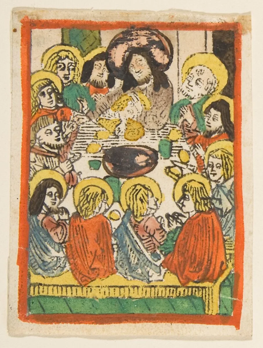 The Last Supper (Schr. 176a) — Anonymous, German, 15th century