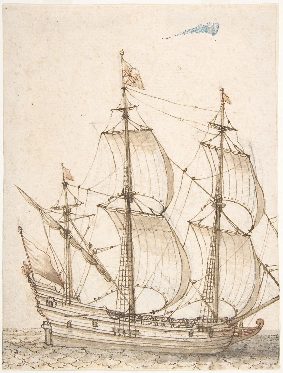 Old Ship Model — Willem van de Velde I