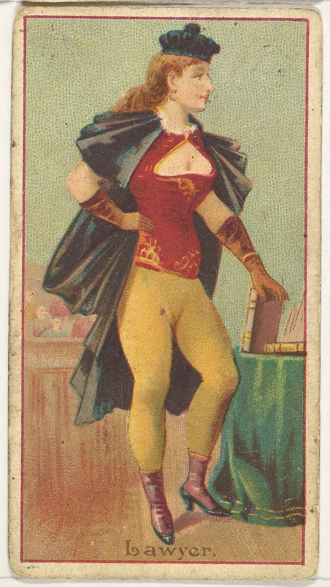 Lawyer, from the Occupations of Women series (N502) for Frishmuth's Tobacco Company — Frishmuth's Tobacco Company