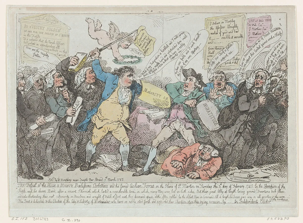 The Defeat of the High & Mighty Bailissimo Corbettino... — Thomas Rowlandson|William Humphrey