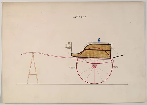 Design for Wicker Cart, no. 919