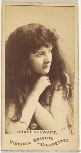 Grace Stewart, from the Actors and Actresses series (N45, Type 1) for Virginia Brights Cigarettes