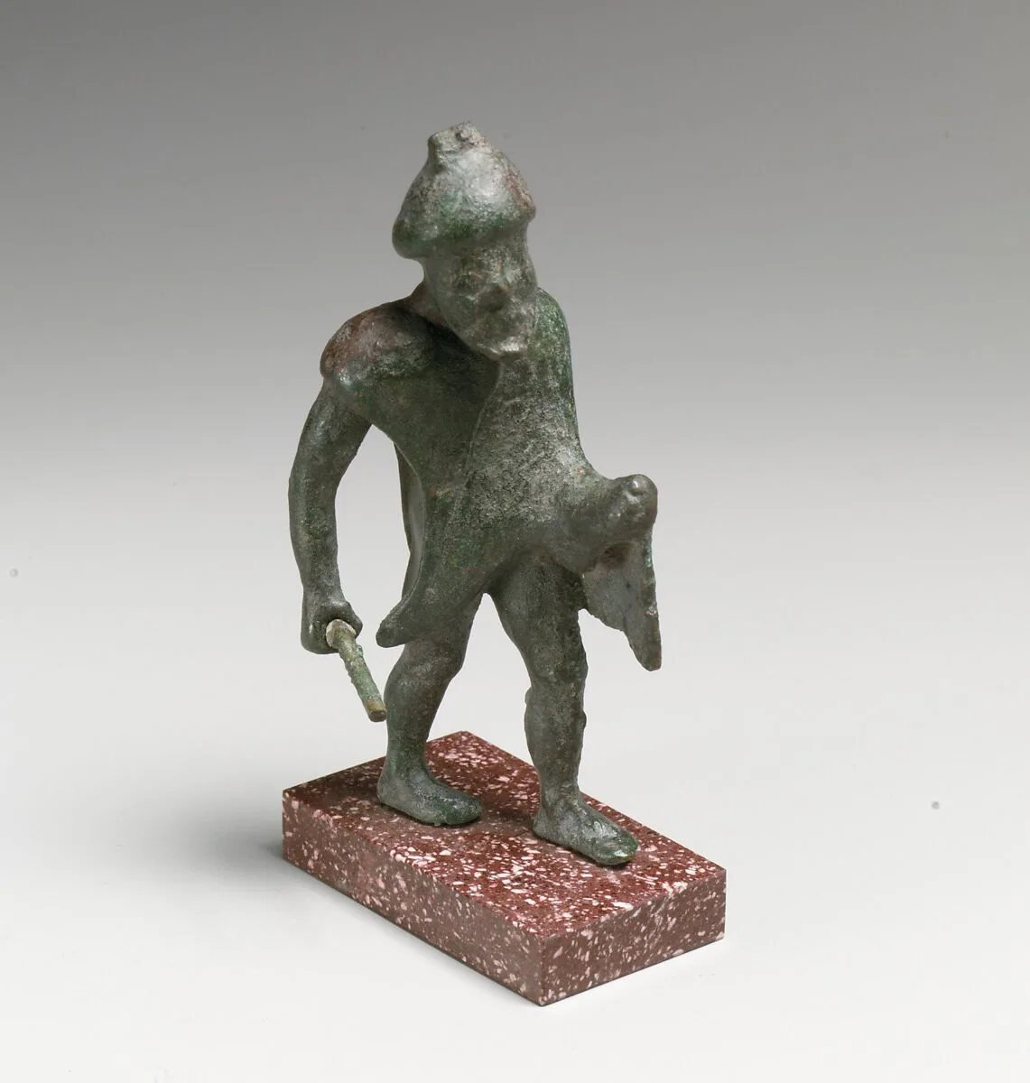 Statuette of a man with a stick — Unknown