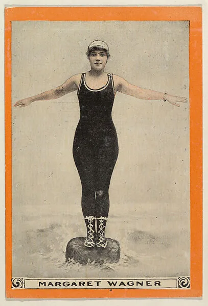 Margaret Wagner, No. 65, Importance of Learning to Swim, from the Champion Women Swimmers series (T221), issued by Pan Handle Scrap — Pan Handle Scrap Company