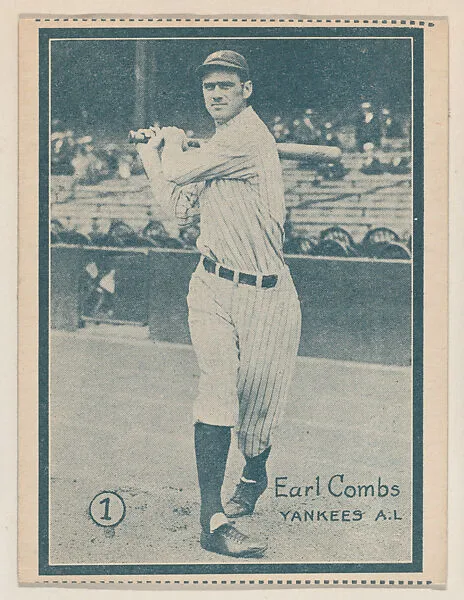 Earl Combs, Yankees A.L. from the Baseball trade card series (W517) — Unknown