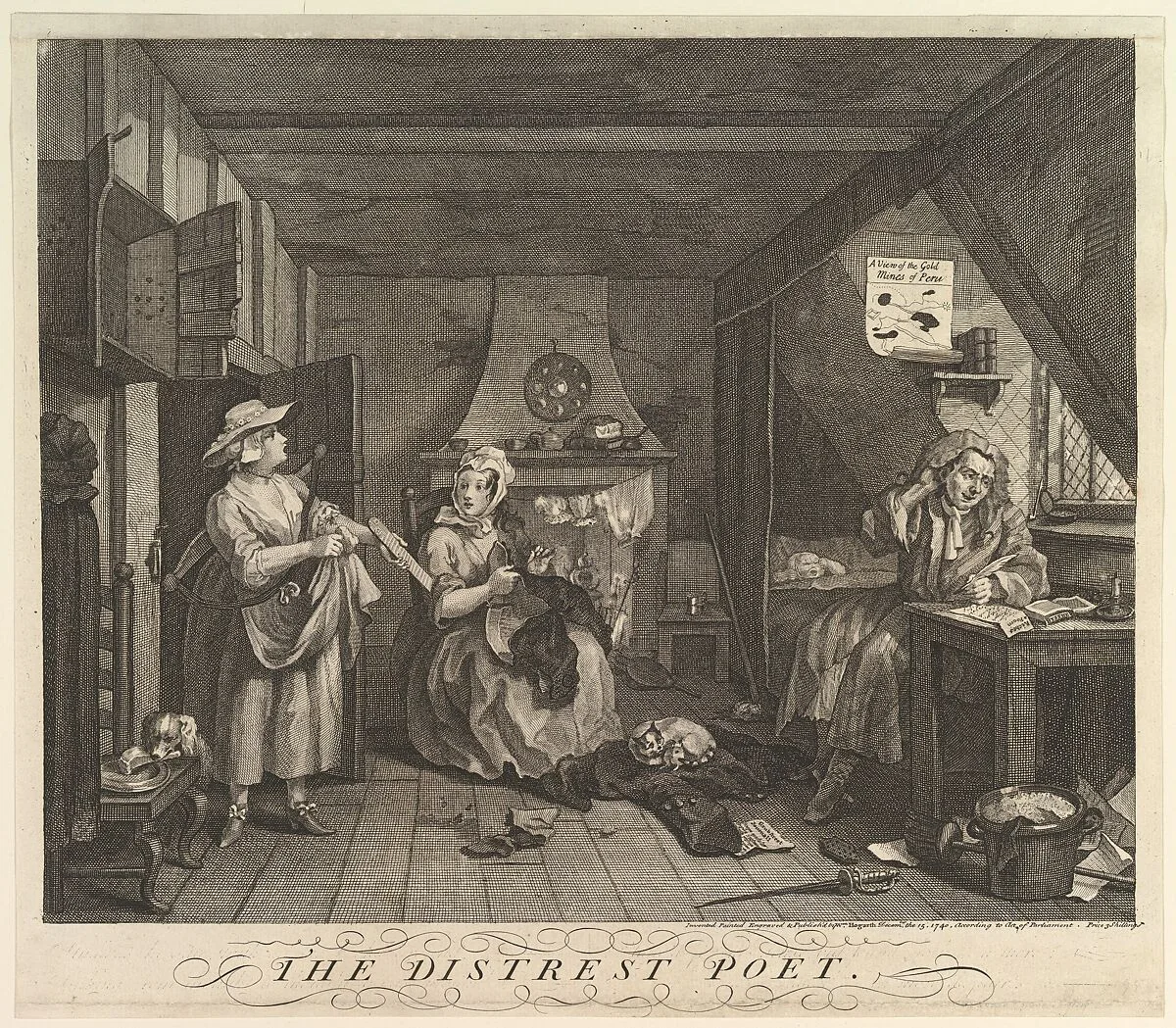 The Distrest Poet — William Hogarth