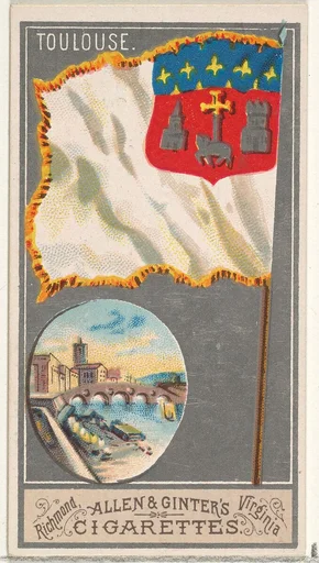 Toulouse, from the City Flags series (N6) for Allen & Ginter Cigarettes Brands