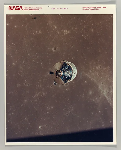 Apollo 11 Command and Service Modules Photographed from the Lunar Module in Orbit