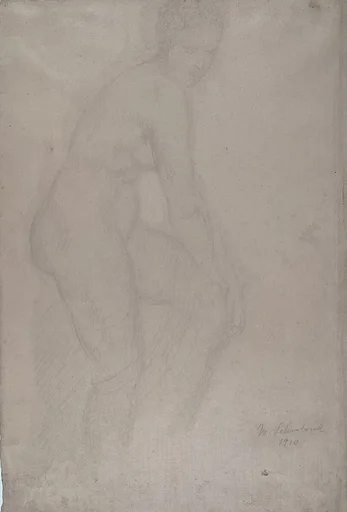 Standing Nude Model, Facing Right