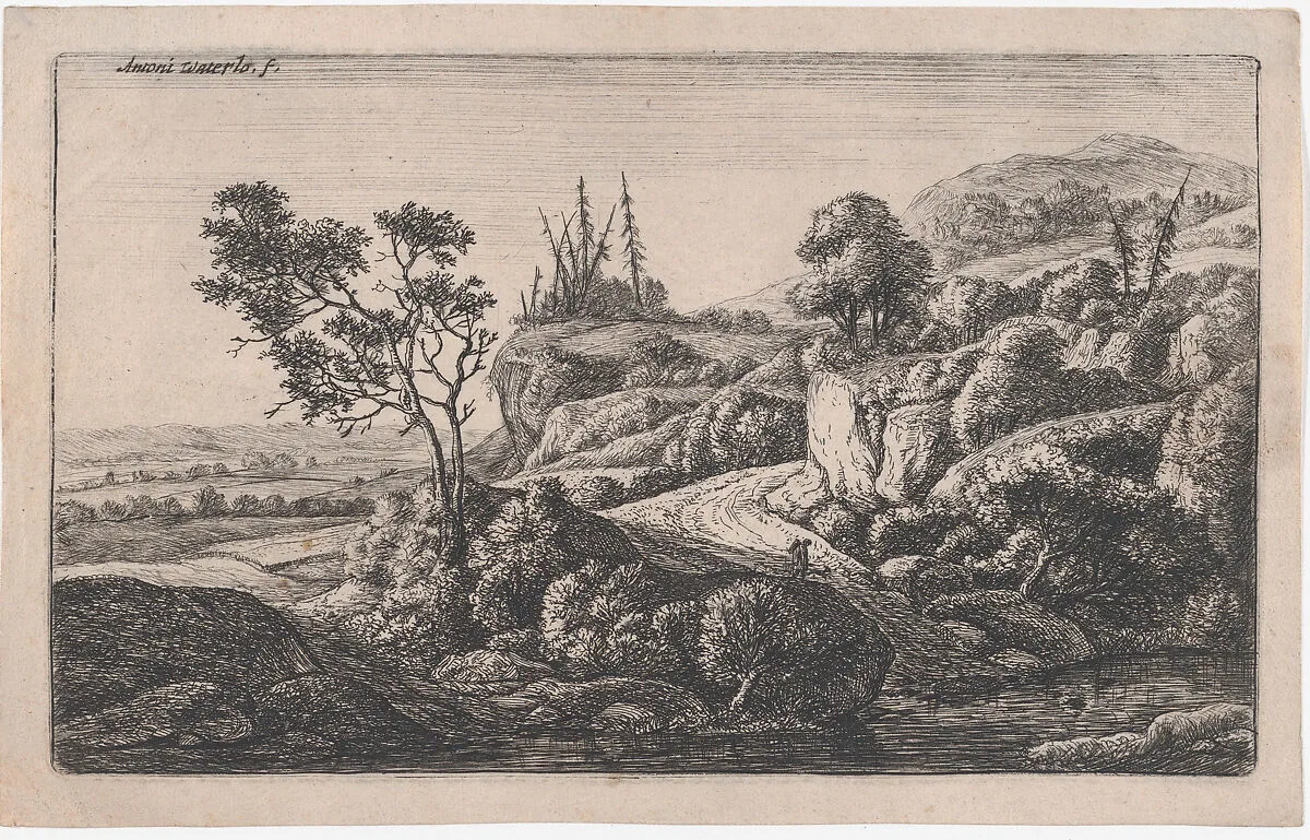 Paths Leading To a Stream — Anthonie Waterloo