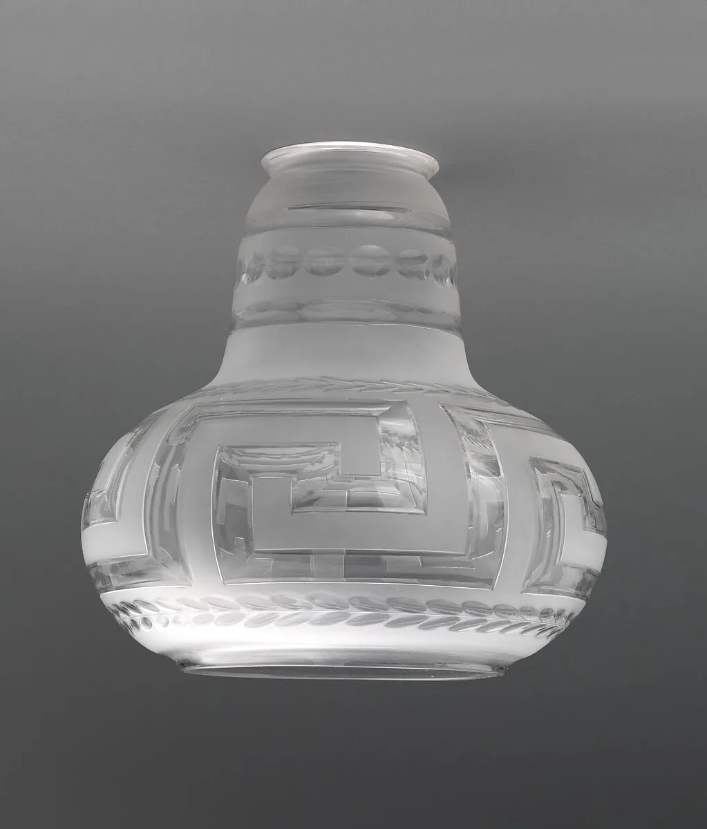 Cut glass shade — New England Glass Company|Boston & Sandwich Glass Company