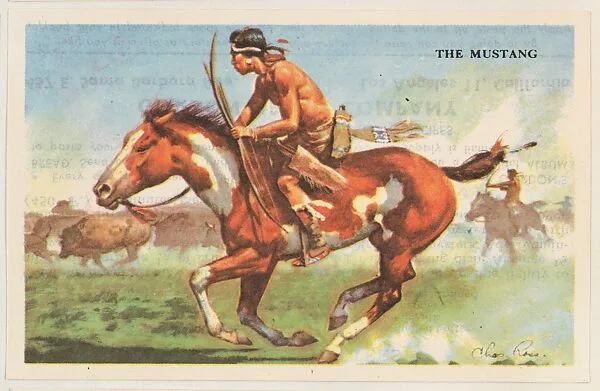 The Mustang, bakery card from the Horses series (D39-5), issued by the Gordon Bread Company — Gordon Bread Company