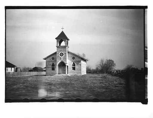 [Wooden Church, From Moving Automobile, Louisiana]