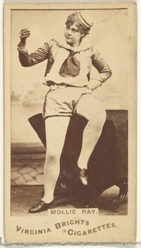 Mollie Ray, from the Actors and Actresses series (N45, Type 1) for Virginia Brights Cigarettes