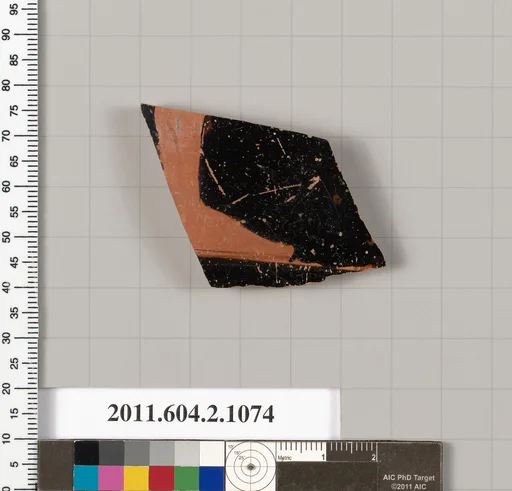Terracotta fragment of a closed shape