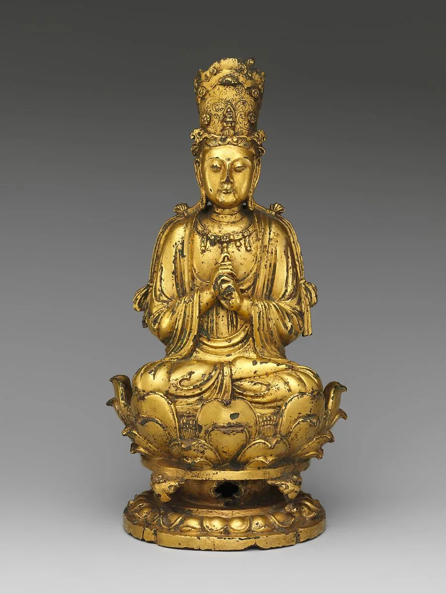 遼 鎏金青銅大日如來像|Buddha Vairocana (Dari) — Unknown
