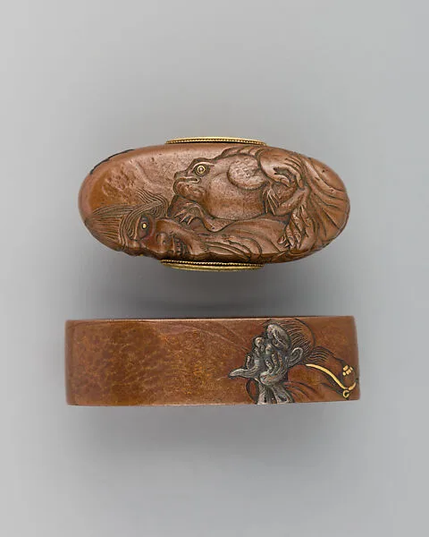 Sword-Hilt Collar and Pommel (Fuchigashira) — Unknown