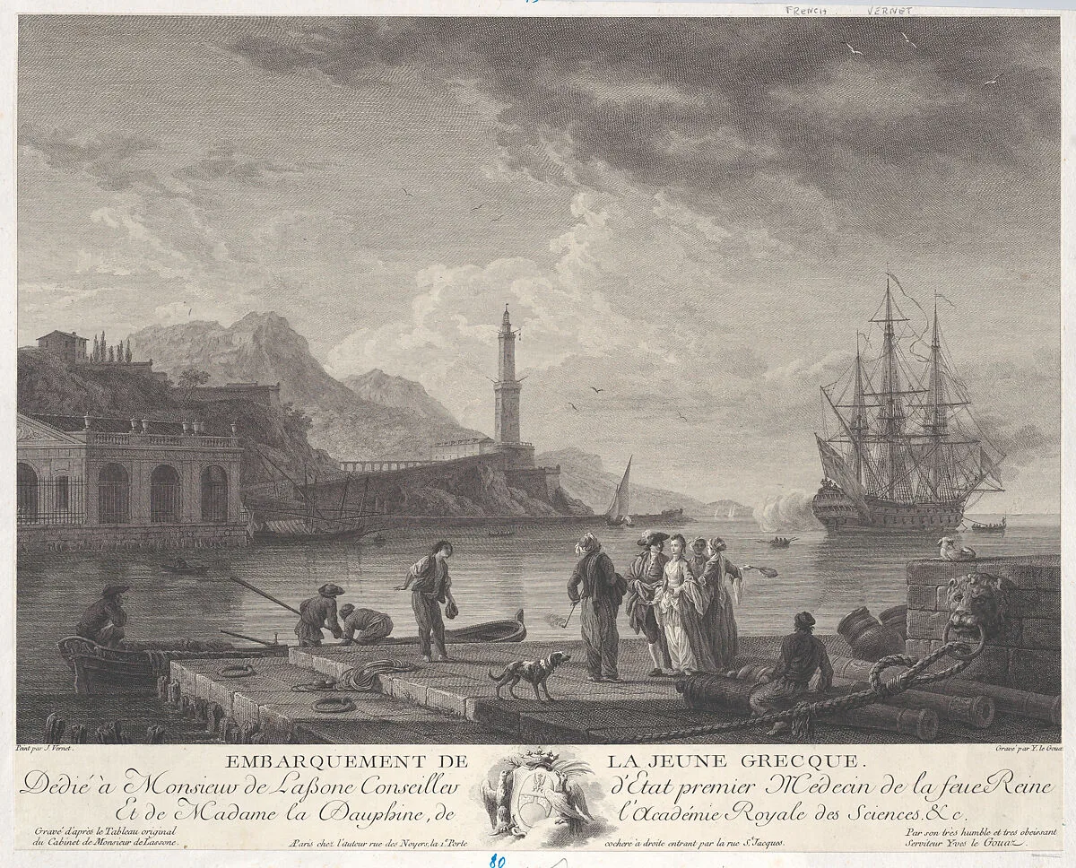 Embarkation of the Young Greek — Joseph Vernet|Yves Le Gouaz