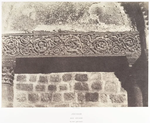 Jérusalem, Saint-Sépulcre, Bas-relief (porte murée)