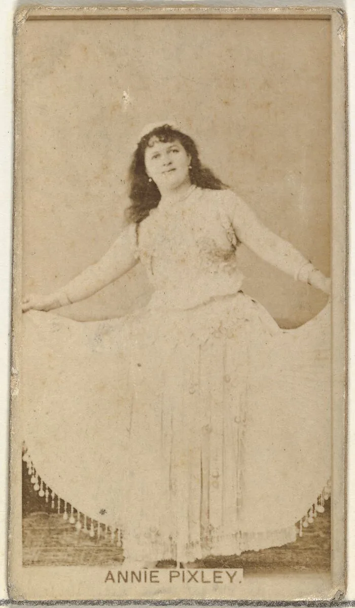 Annie Pixley, from the Actors and Actresses series (N145-8) issued by Duke Sons & Co. to promote Duke Cigarettes — American Tobacco Company|W. Duke, Sons & Co.