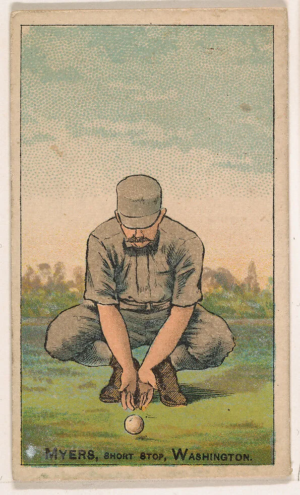 Myers, Shortstop, Washington, from the Gold Coin series (N284) for Gold Coin Chewing Tobacco — D. Buchner & Co., New York