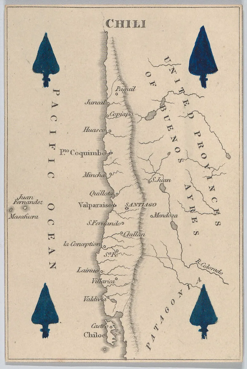 Chili, from "Court Game of Geography" — William and Henry Rock