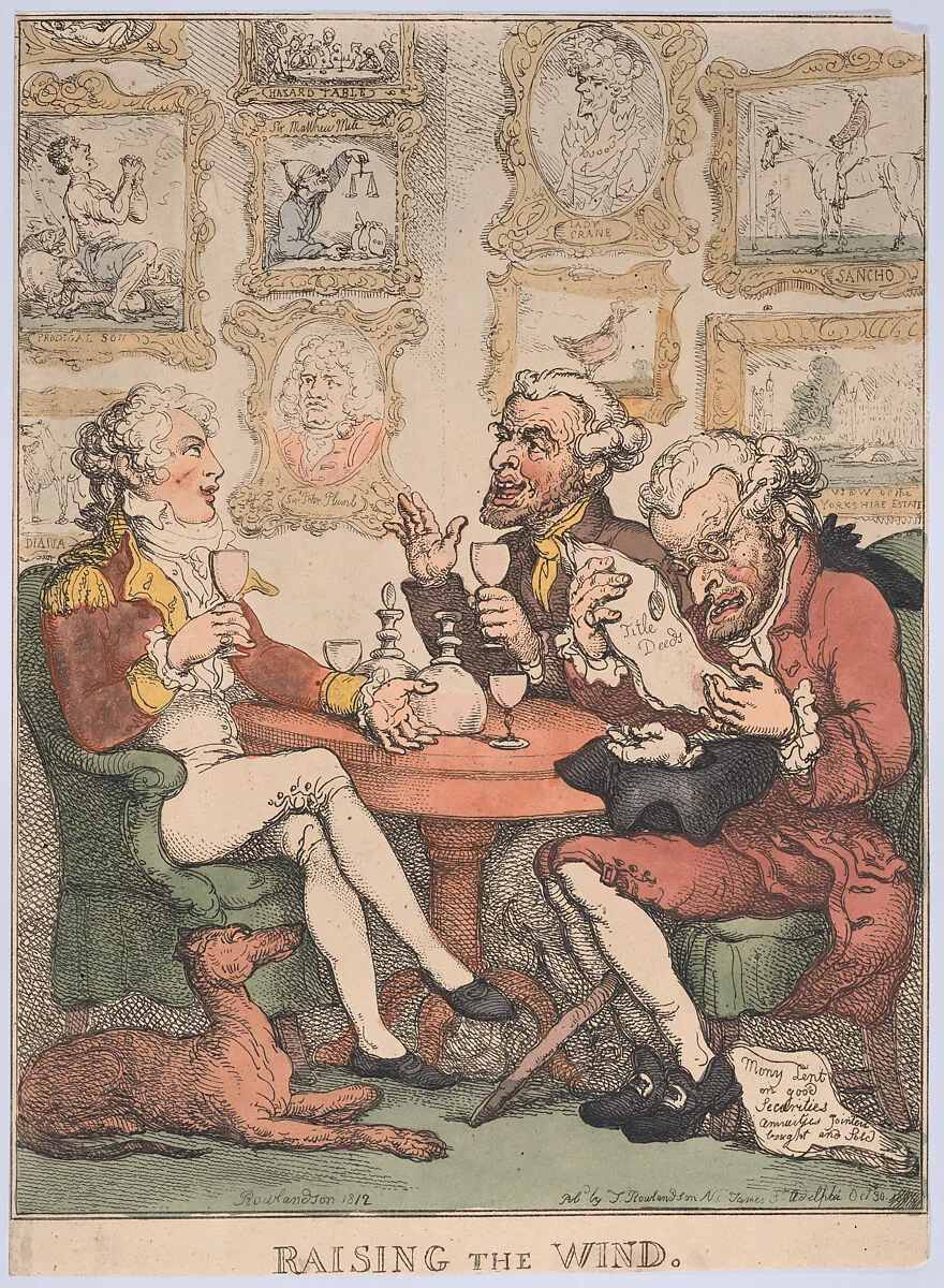 Raising the Wind — Rudolph Ackermann, London|Thomas Rowlandson