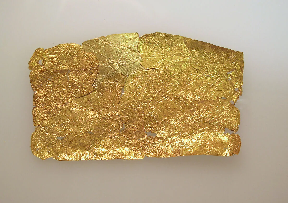 Frontlet of gold leaf — Unknown