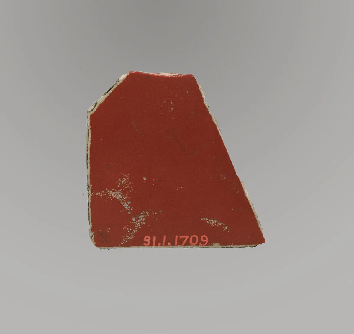 Glass monochrome inlay fragment — Unknown