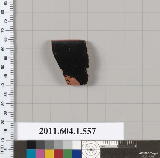 Terracotta rim fragment of a kylix (drinking cup)