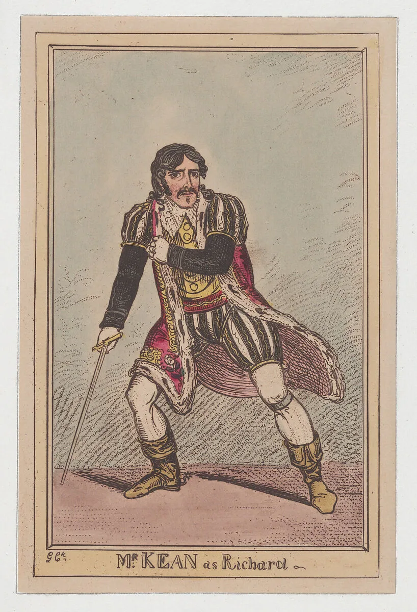 Edmund Kean as Richard III — Edmund Kean|William Shakespeare|George Cruikshank