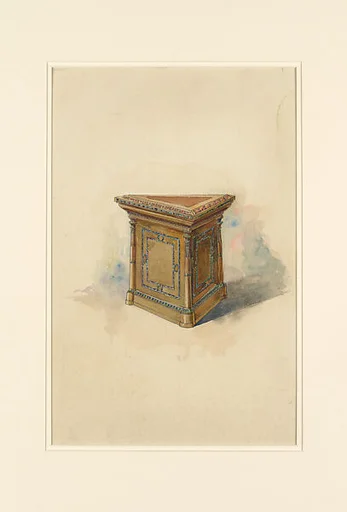 Design for the Central Altar for Scottish Rite, N.Y.