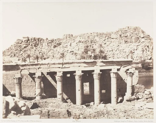 Ile de Fîleh (Philæ), Colonnade Occidentale - Ruines Vues du Point L