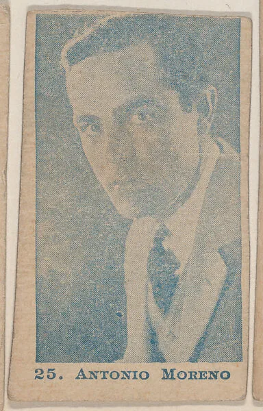 Antonio Moreno blue-toned strip card (W511) — Unknown
