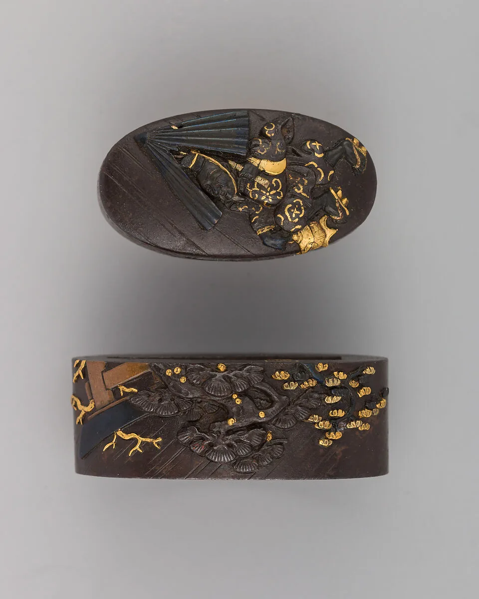 Sword-Hilt Collar and Pommel (Fuchigashira) — Unknown