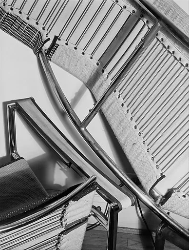 [Two Modernist Chairs in Cary Ross' Apartment]