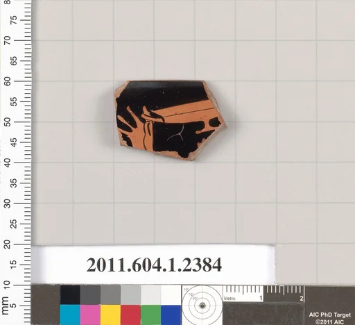 Terracotta rim fragment of a kylix (drinking cup)