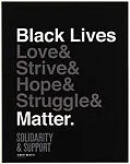 Black Lives Matter Solidarity Poster — Ben Blount