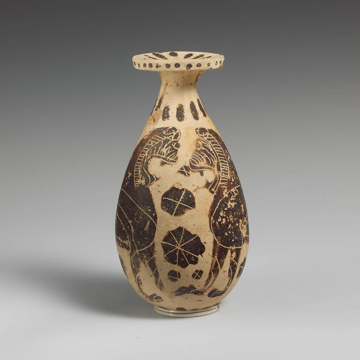 Terracotta alabastron (oil flask) — Painter of New York 30.115.26