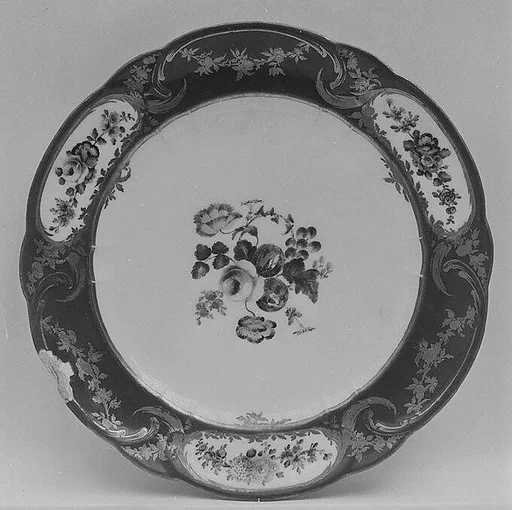 Plate (assiette à palmes) (1 of 102) (part of a service)