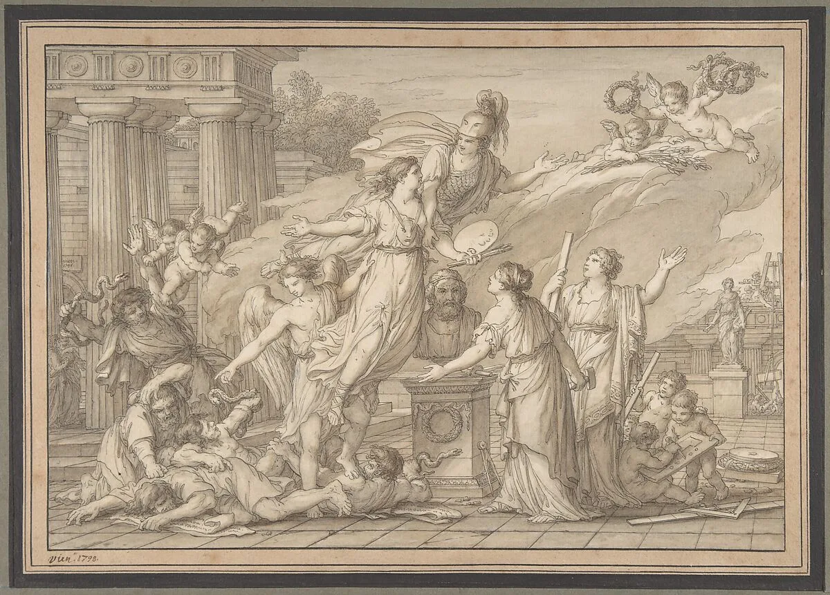 Allegory of the Arts — Joseph Marie Vien