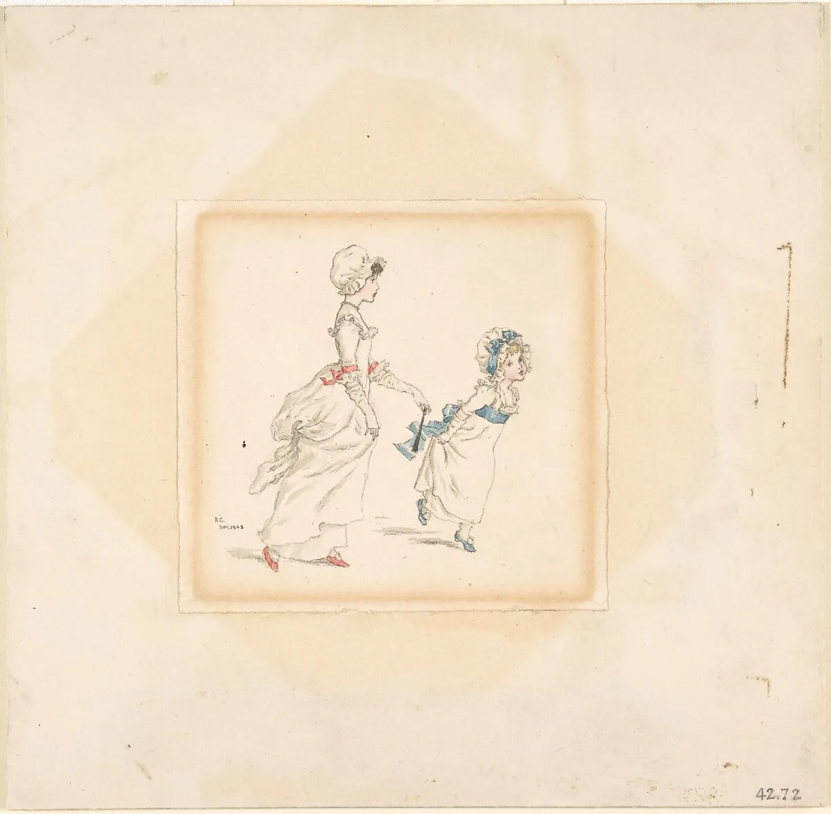 Woman and Child — Kate Greenaway