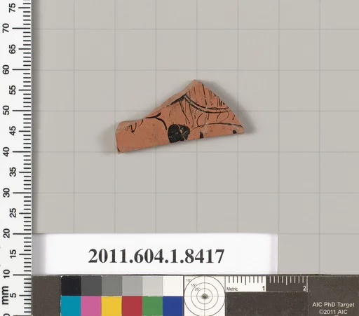 Terracotta fragment of a kylix (drinking cup)