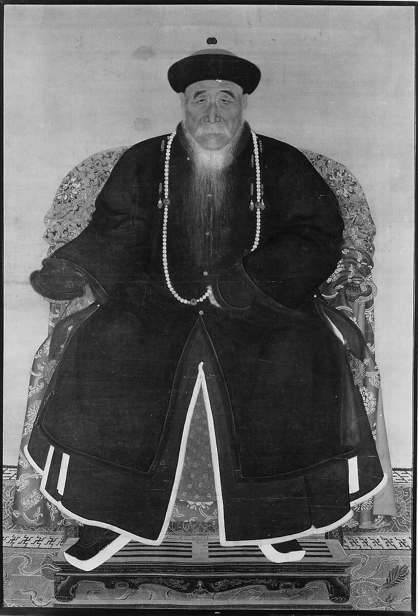 清 佚名 滿清官員像 軸|Portrait of a Manchu Official — Unidentified artist