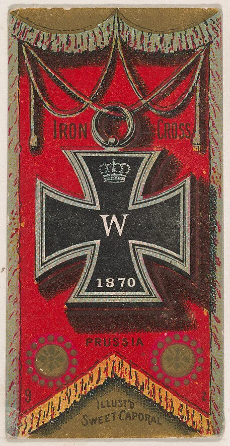 Iron Cross, Prussia, from the Military Series (N224) issued by Kinney Tobacco Company to promote Sweet Caporal Cigarettes — Kinney Brothers Tobacco Company