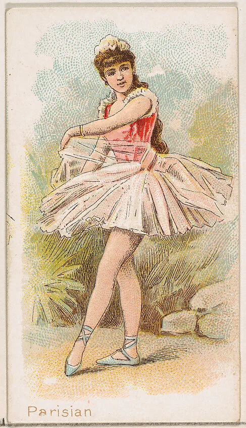 Parisian Dancer, from the Dancing Women series (N186) issued by Wm. S. Kimball & Co. — William S. Kimball & Company