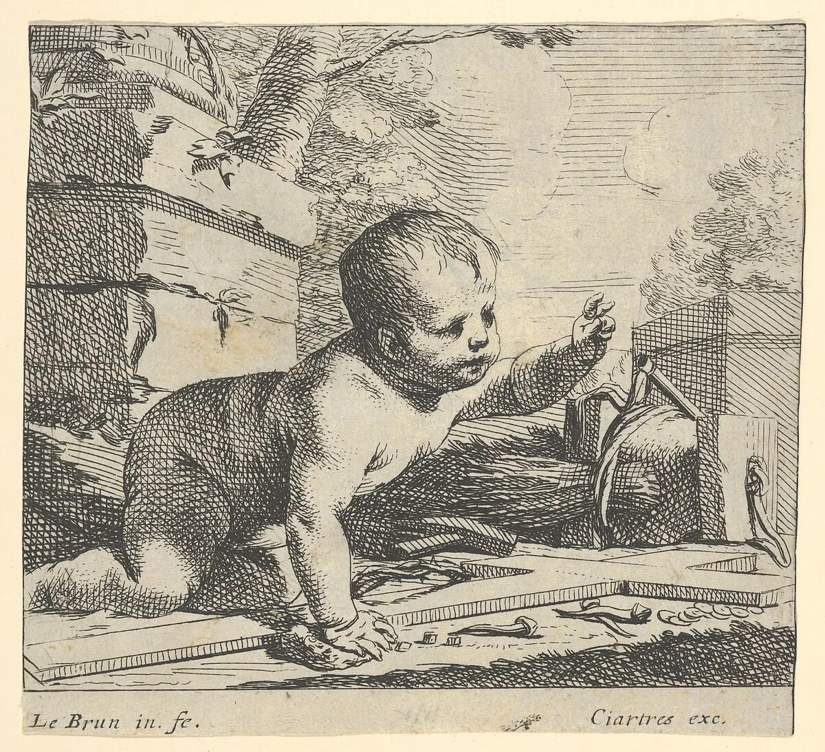 The Infant Jesus — Charles Le Brun