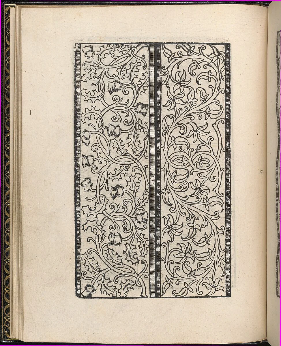 Page from Ein new kunstlich Modelbuch...(Page 12v) — Peter Quentel