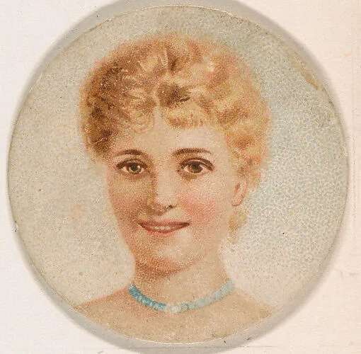 Portrait of woman, from the Novelties series (N228, Type 1) issued by Kinney Bros. — Kinney Brothers Tobacco Company