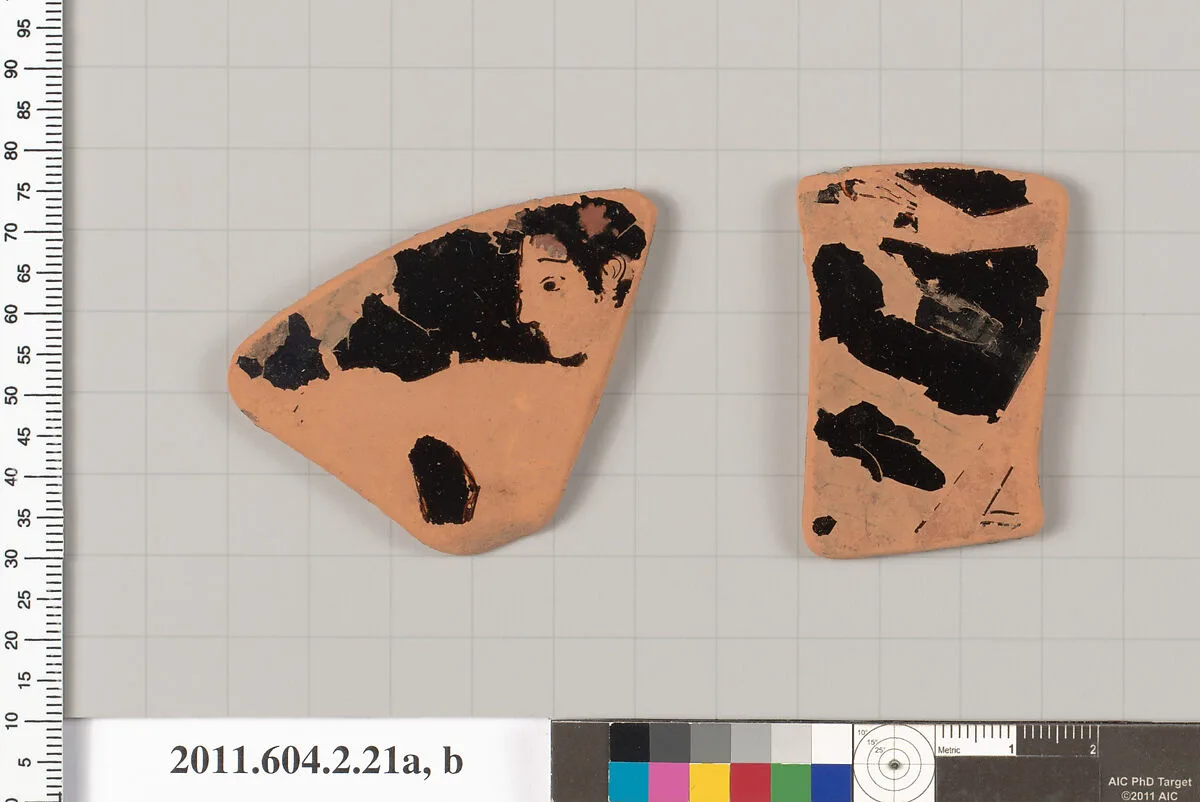 Terracotta fragments of a psykter (vase for cooling wine) — Unknown